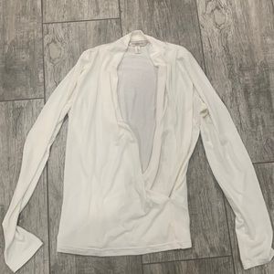 Banana Republic White Long Sleeve Top